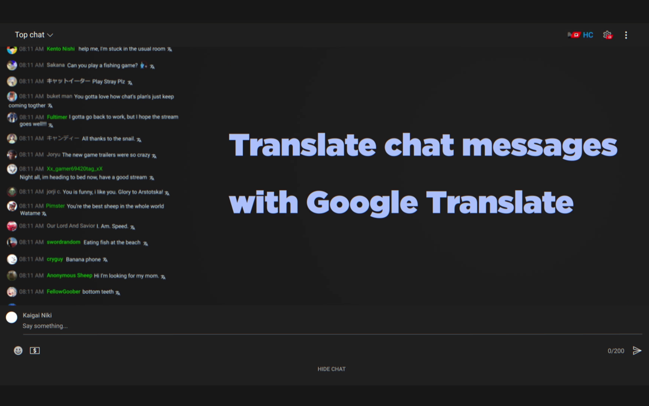 HyperChat [Improved YouTube Chat] - 截图 3