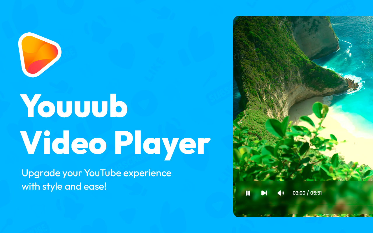 适用于 YouTube 的自定义视频播放器 - 截图 3