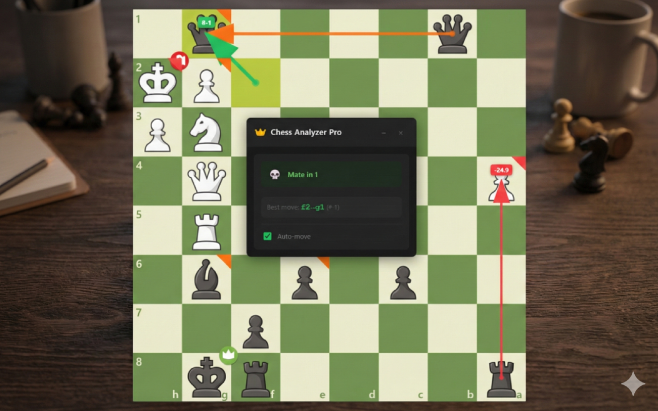 Chess Analyzer Pro (Auto Move) - 截图 2