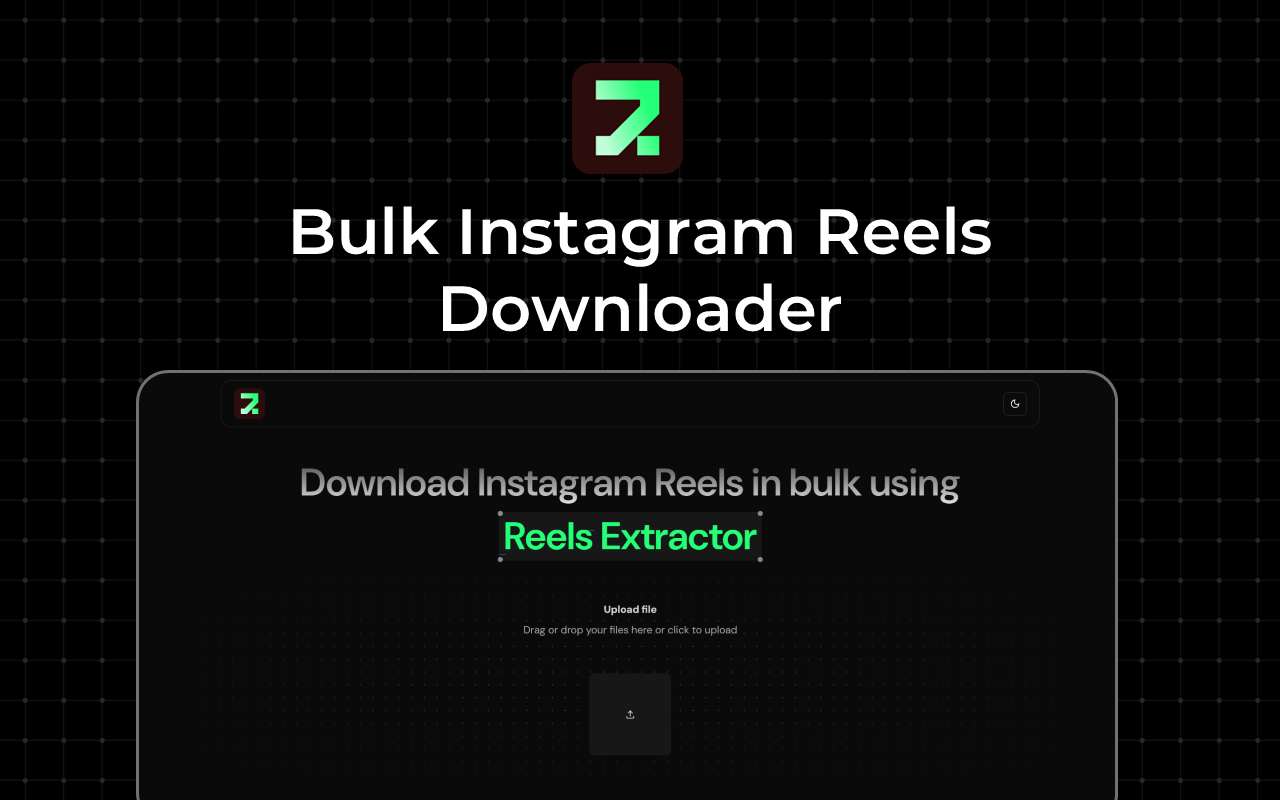 Reels Extractor - Instagram Bulk Downloader - 截图 1