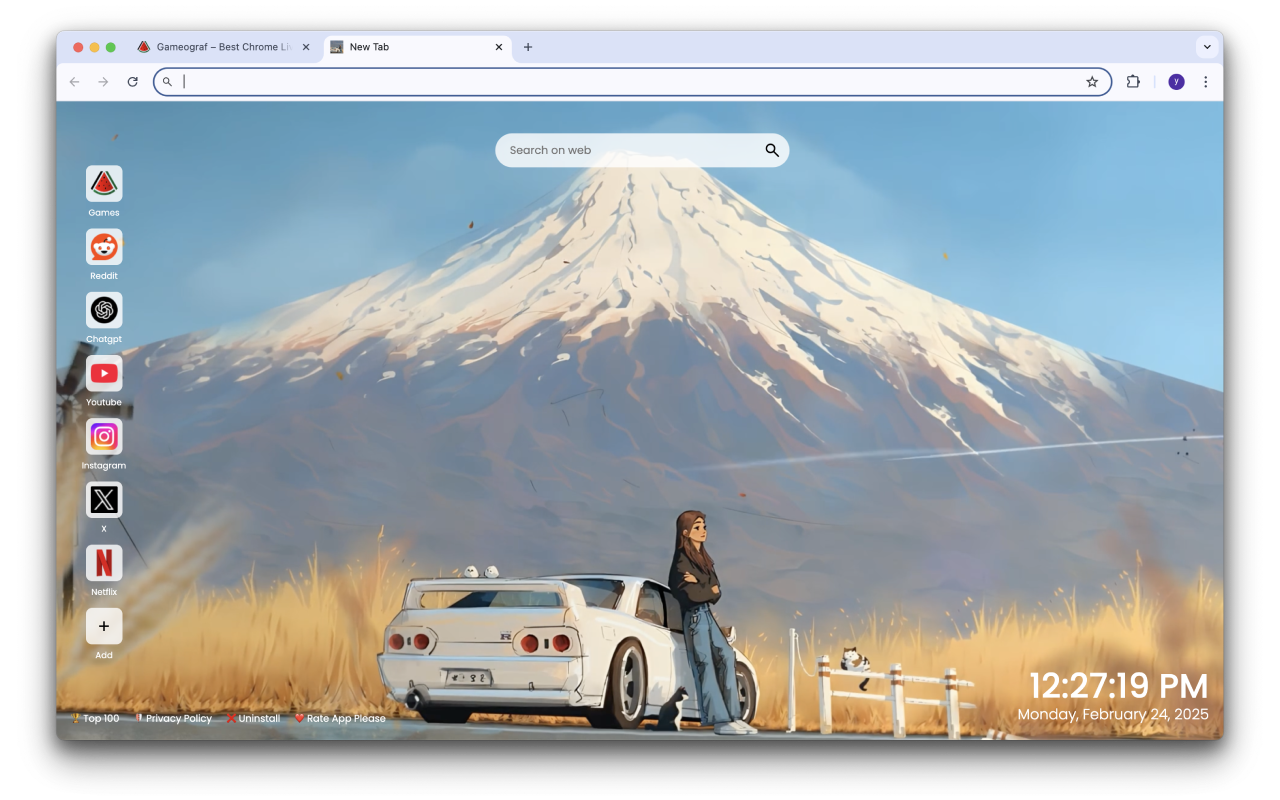 Mountain Horizon Live Wallpaper - 截图 1