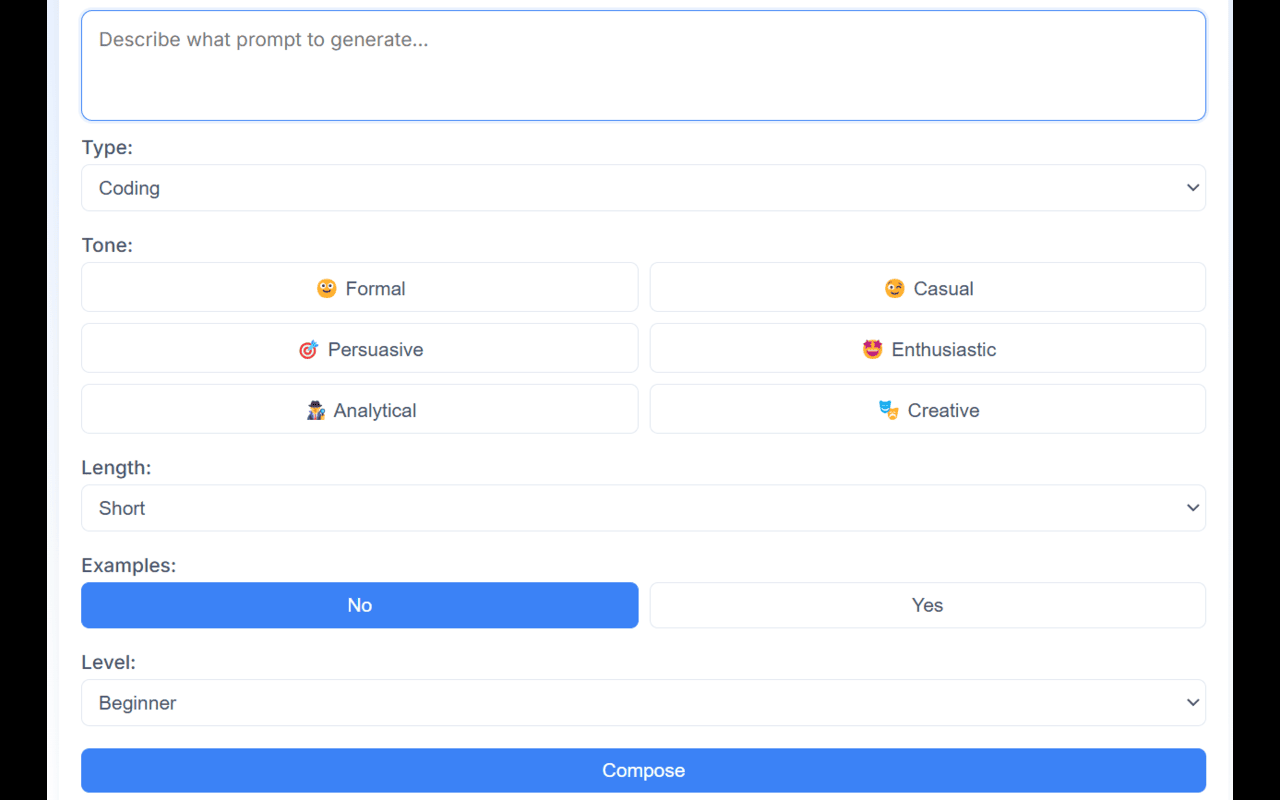 Promptly – AI Prompt Enhancer & Manager for ChatGPT, Claude, Gemini - 截图 4