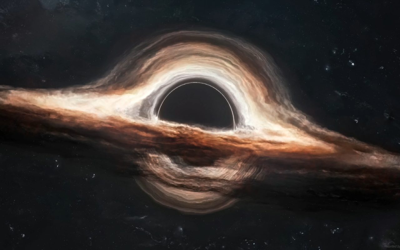 Black Hole Dark Space Live Wallpaper - 截图 1
