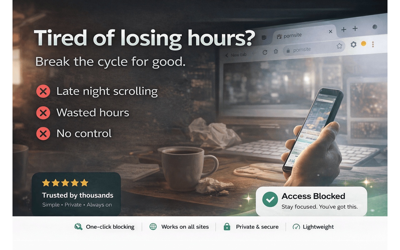 Porn Blocker - Block Pornography, Adult Content, and NSFW Websites - 截图 3