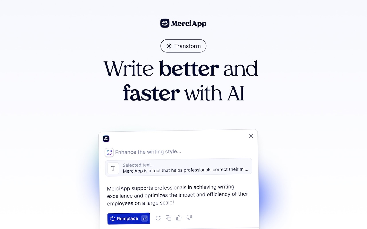 MerciApp - AI Writing Assistant - 截图 3