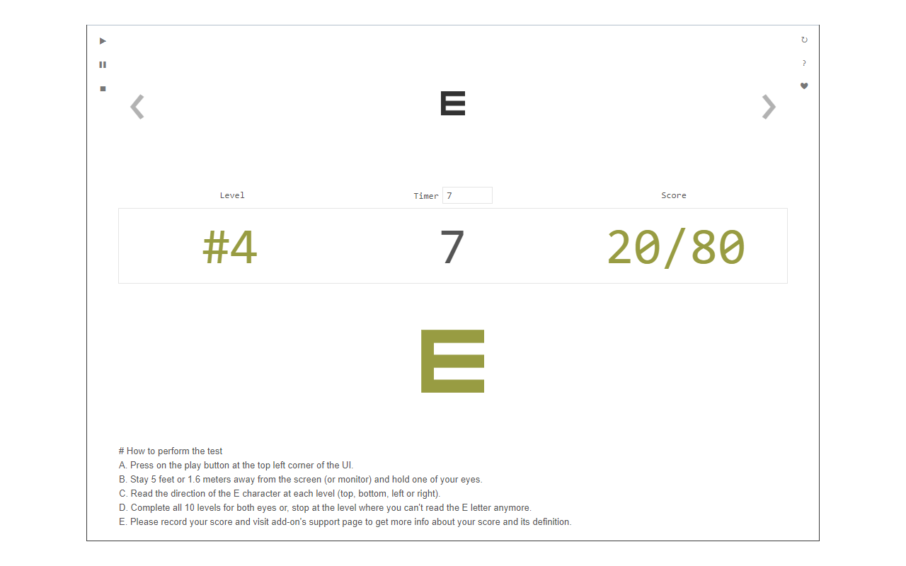 Vision Test - 截图 3