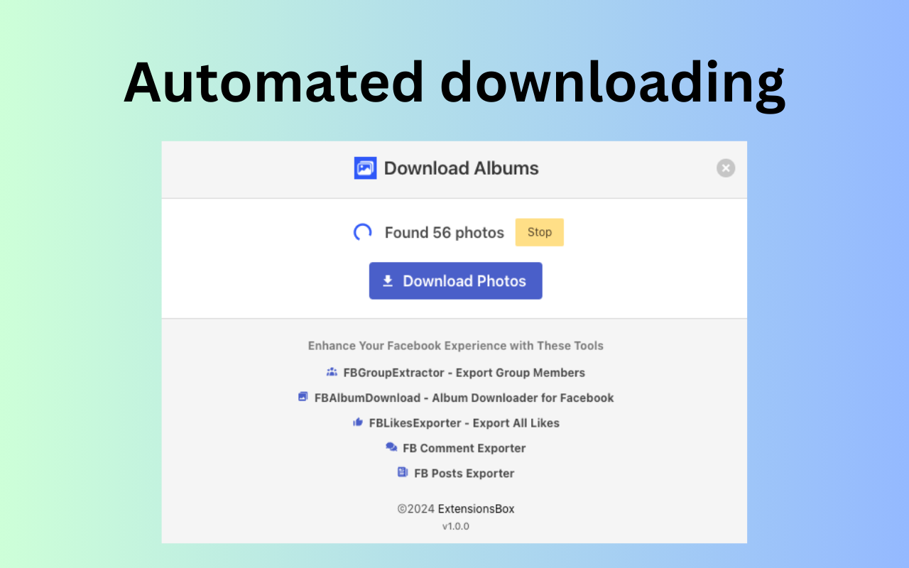 Album Downloader for FB - 截图 2