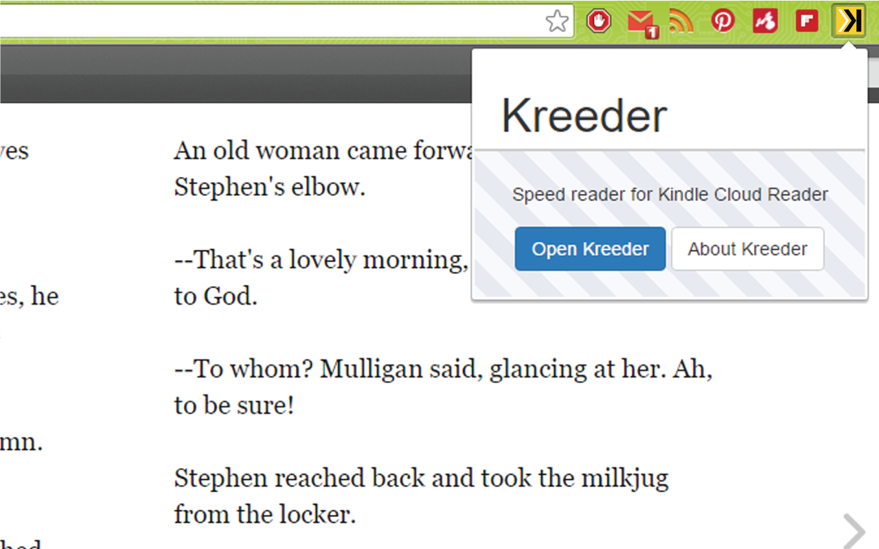 Kreeder - speed reader for Kindle - 截图 2