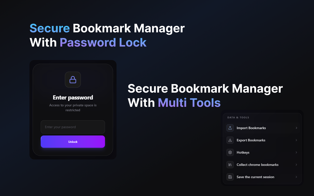 Locker – 隐藏和锁定标签页,私密书签 - 截图 3