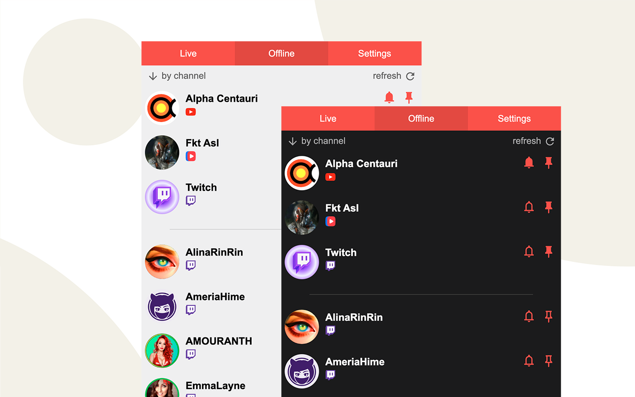 Stream Live — notifications for live streams - 截图 3