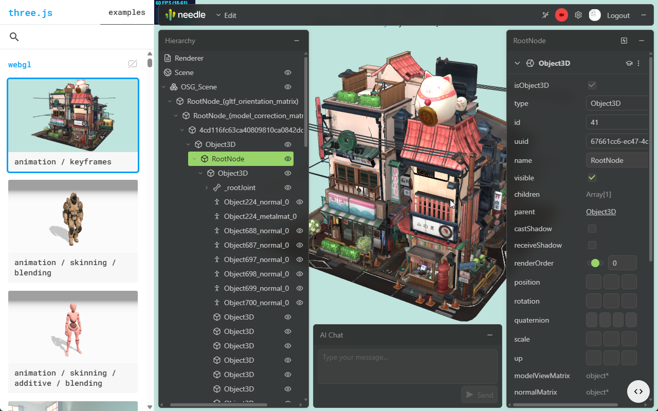 Needle Inspector — DevTools & MCP for three.js - 截图 5