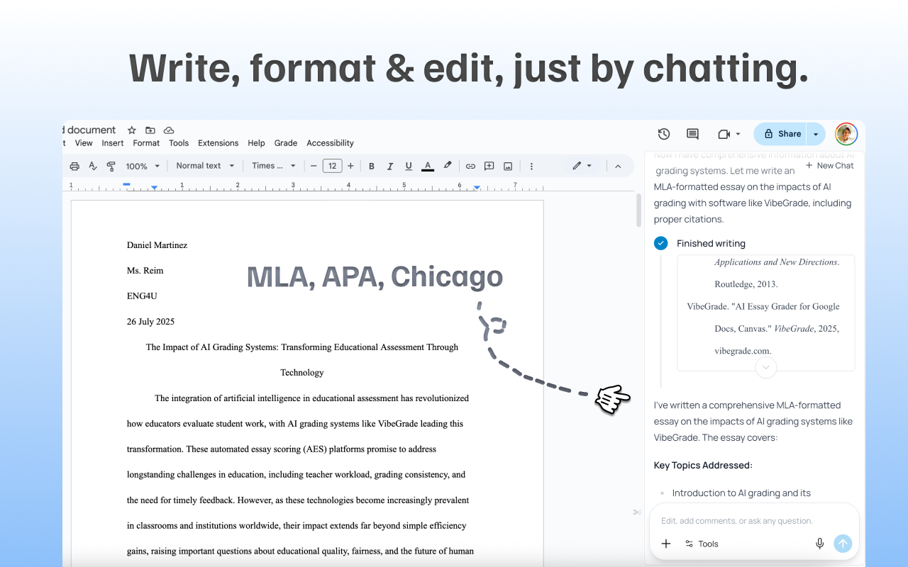 TypeOS: AI Humanizer, Research Assistant & Essay Writer for Google Docs - 截图 1