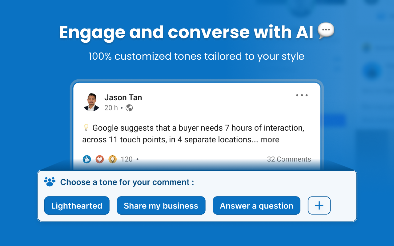Engage AI - 社交网站智能评论 - 截图 1
