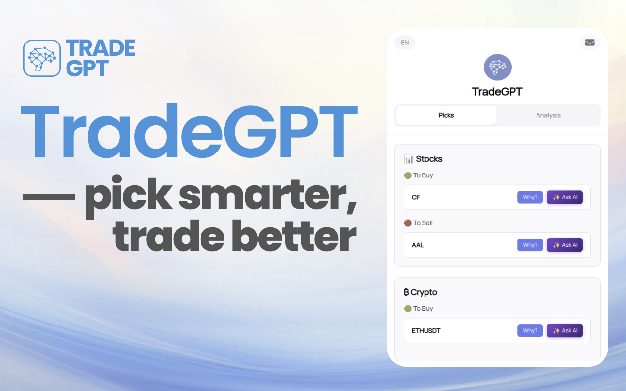 TradeGPT - AI交易应用 - 截图 1