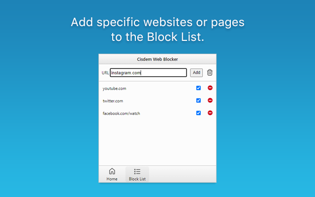 Cisdem Web Blocker - 截图 1