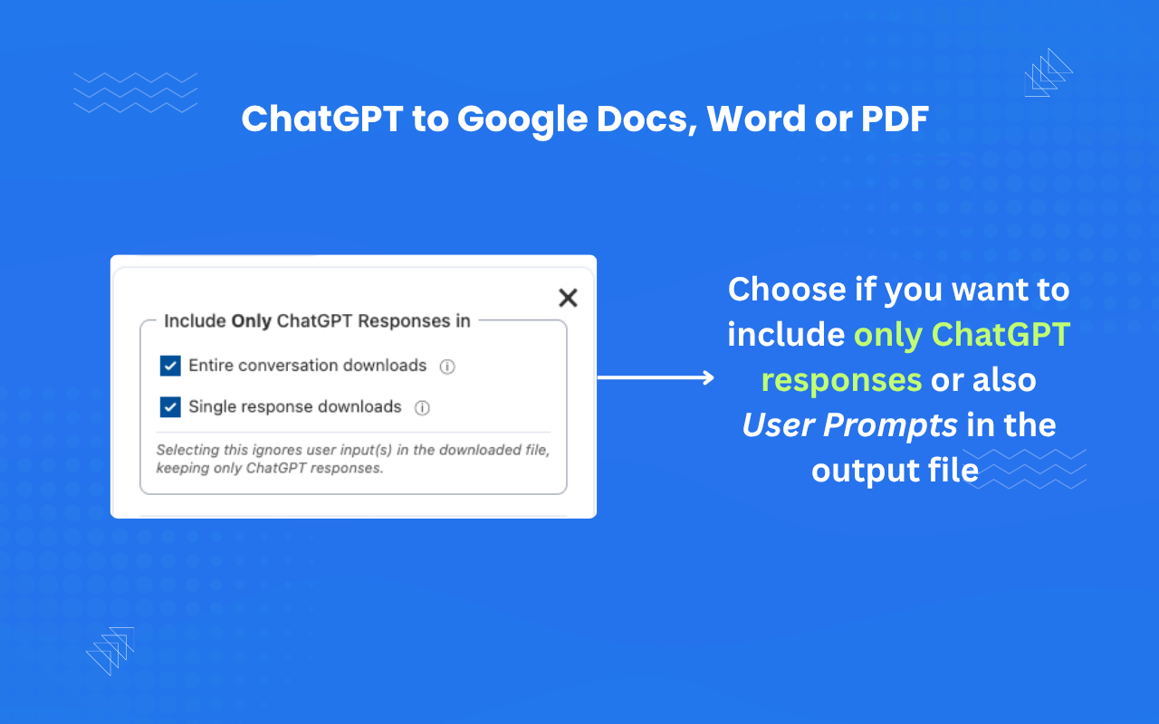 ChatGPT to Google Docs, Word or PDF - 截图 3