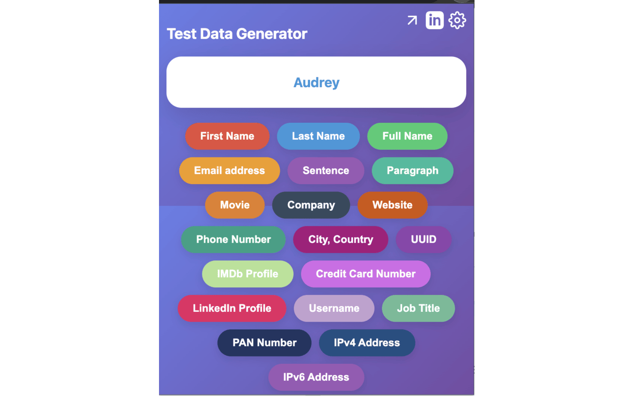 Test Data Generator - 截图 5