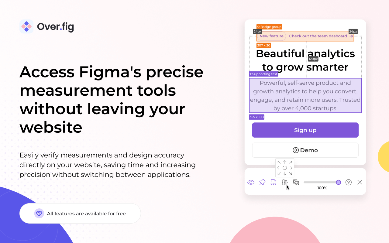 Over.fig – Compare design to website in real time - 截图 5