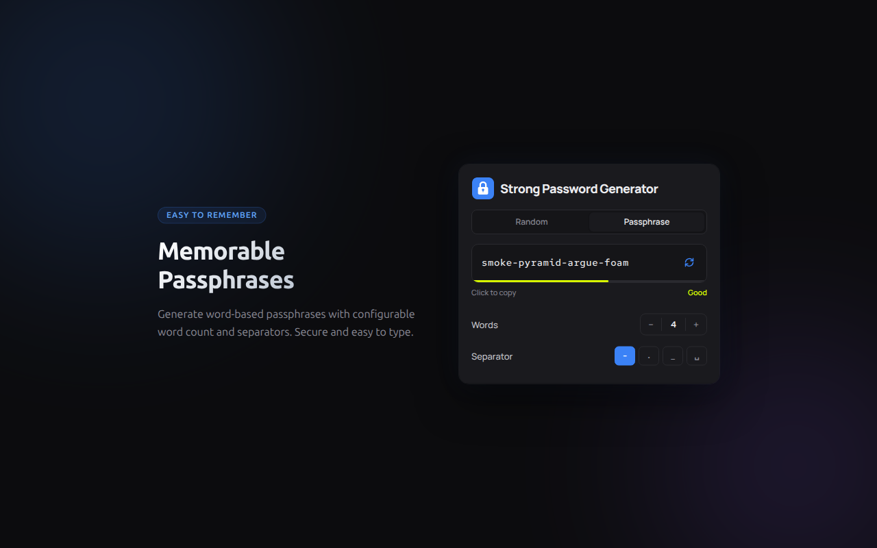 Strong Password Generator - 截图 3
