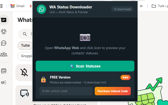 Multi WhatsApp Status Downloader - 截图 1
