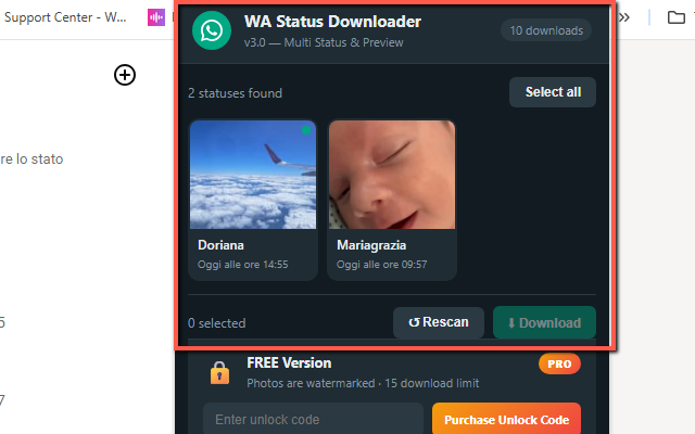 Multi WhatsApp Status Downloader - 截图 2