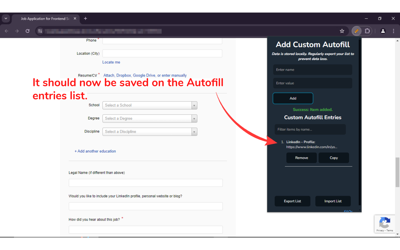Easy Custom Autofill - 截图 4