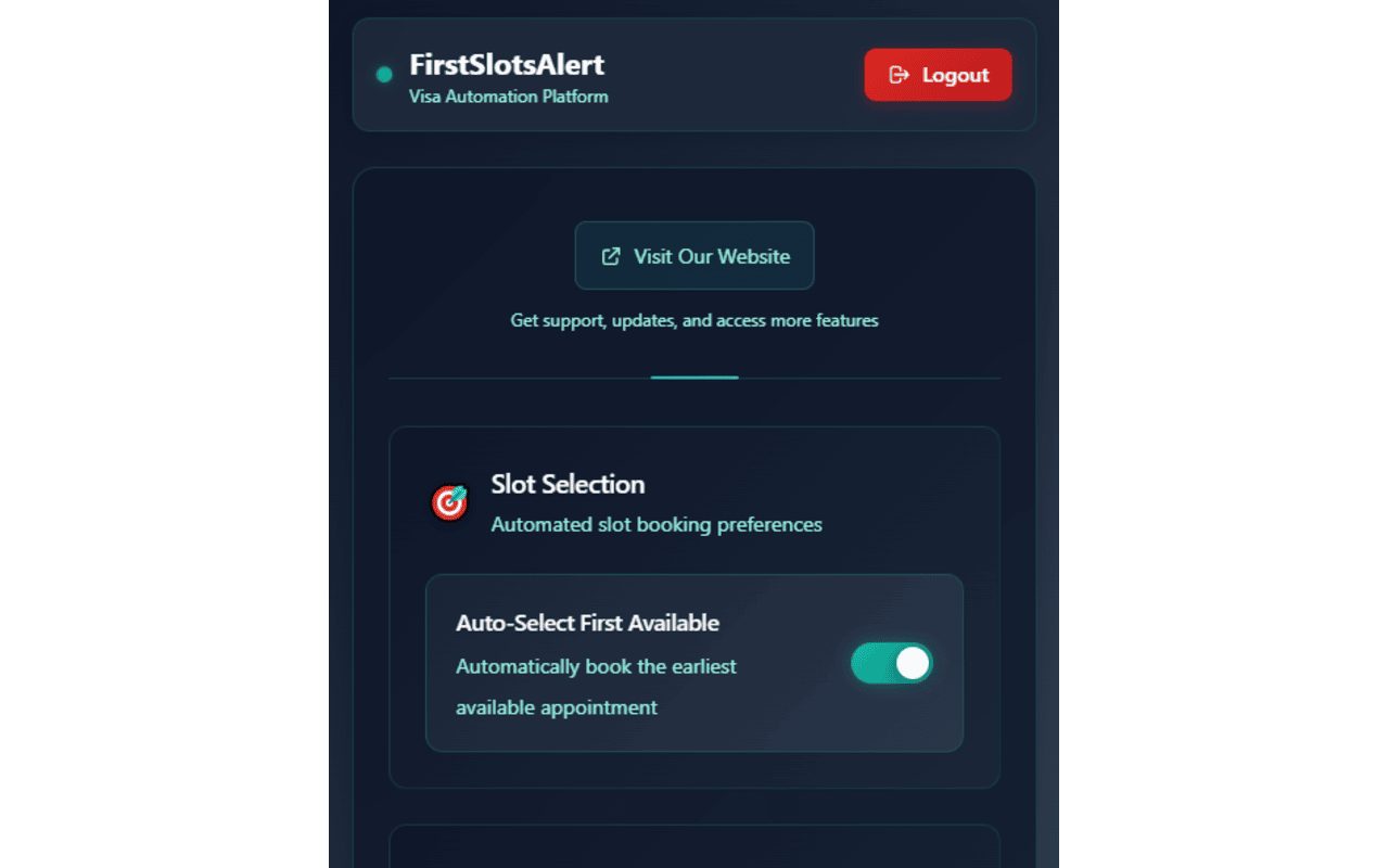 FirstSlotsAlert - USVisaAppointment - 截图 3