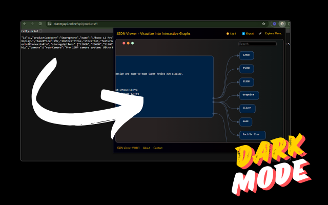 JSON Viewer – Visualize JSON as Interactive Graphs - 截图 4