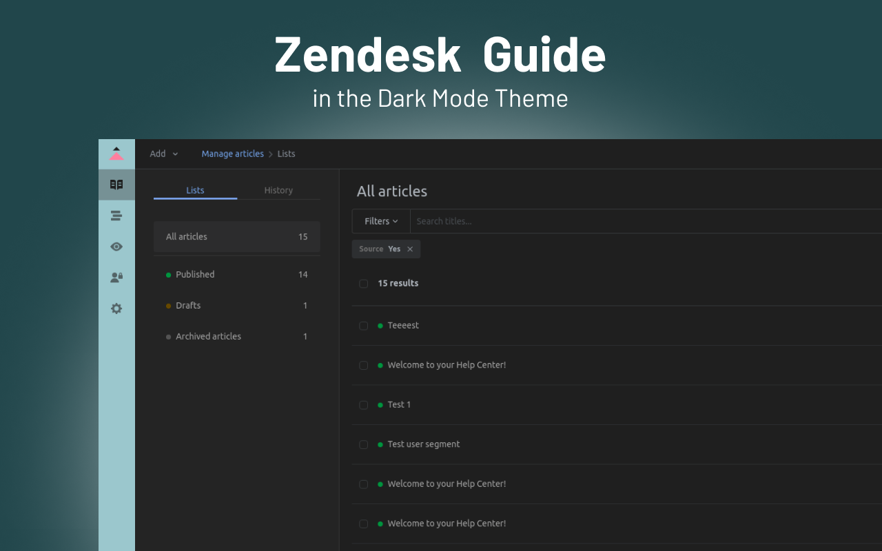 Zendesk Dark Mode Theme - 截图 2