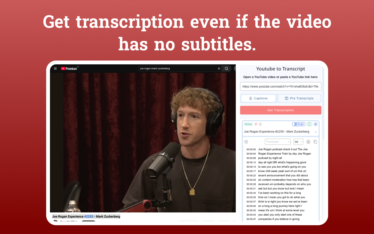 Youtube Transcribe - 截图 4