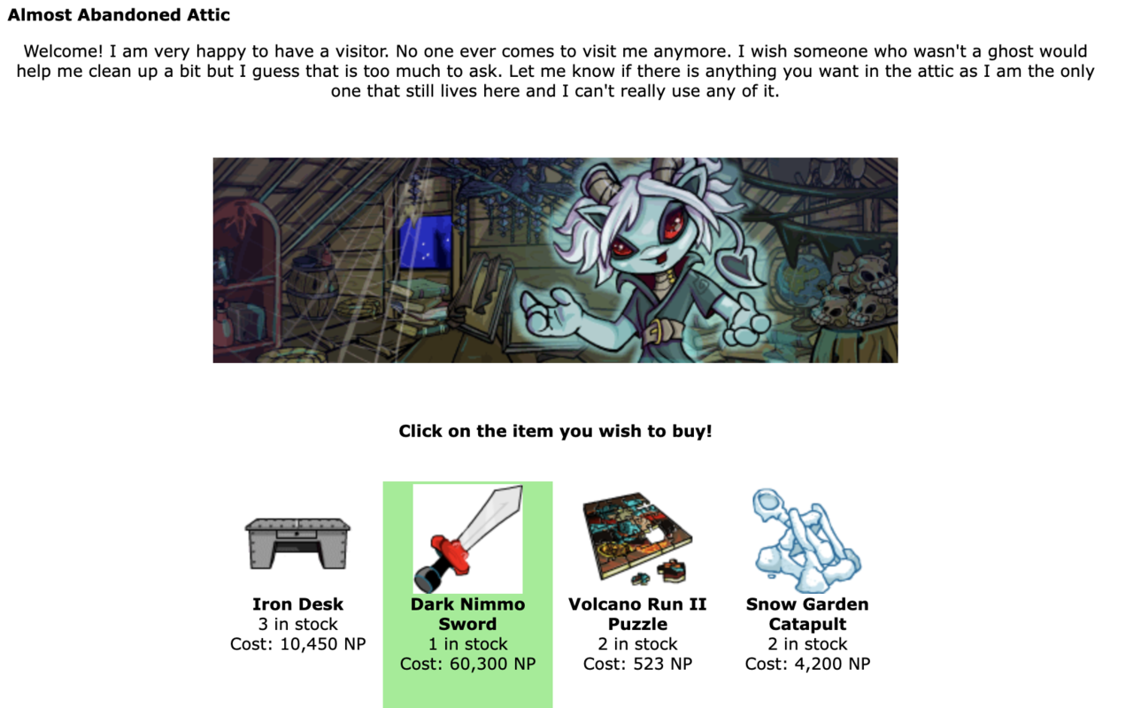 Neopets Shop & Attic Highlighter & Autobuyer - 截图 2