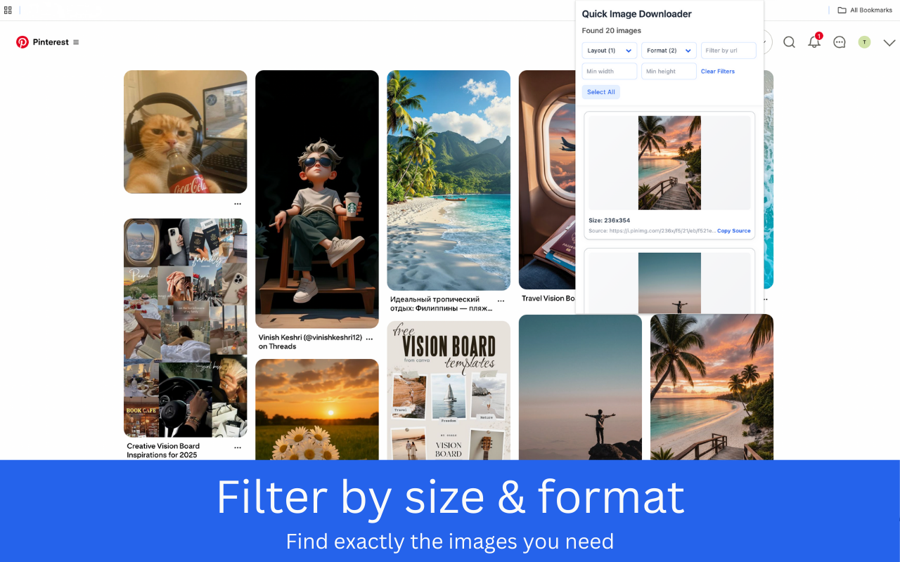 Quick Image Downloader – Bulk & Filter Images - 截图 2