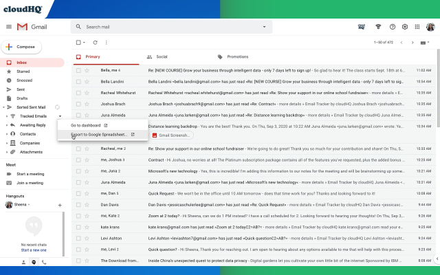 Free Email Tracker by cloudHQ - 截图 2