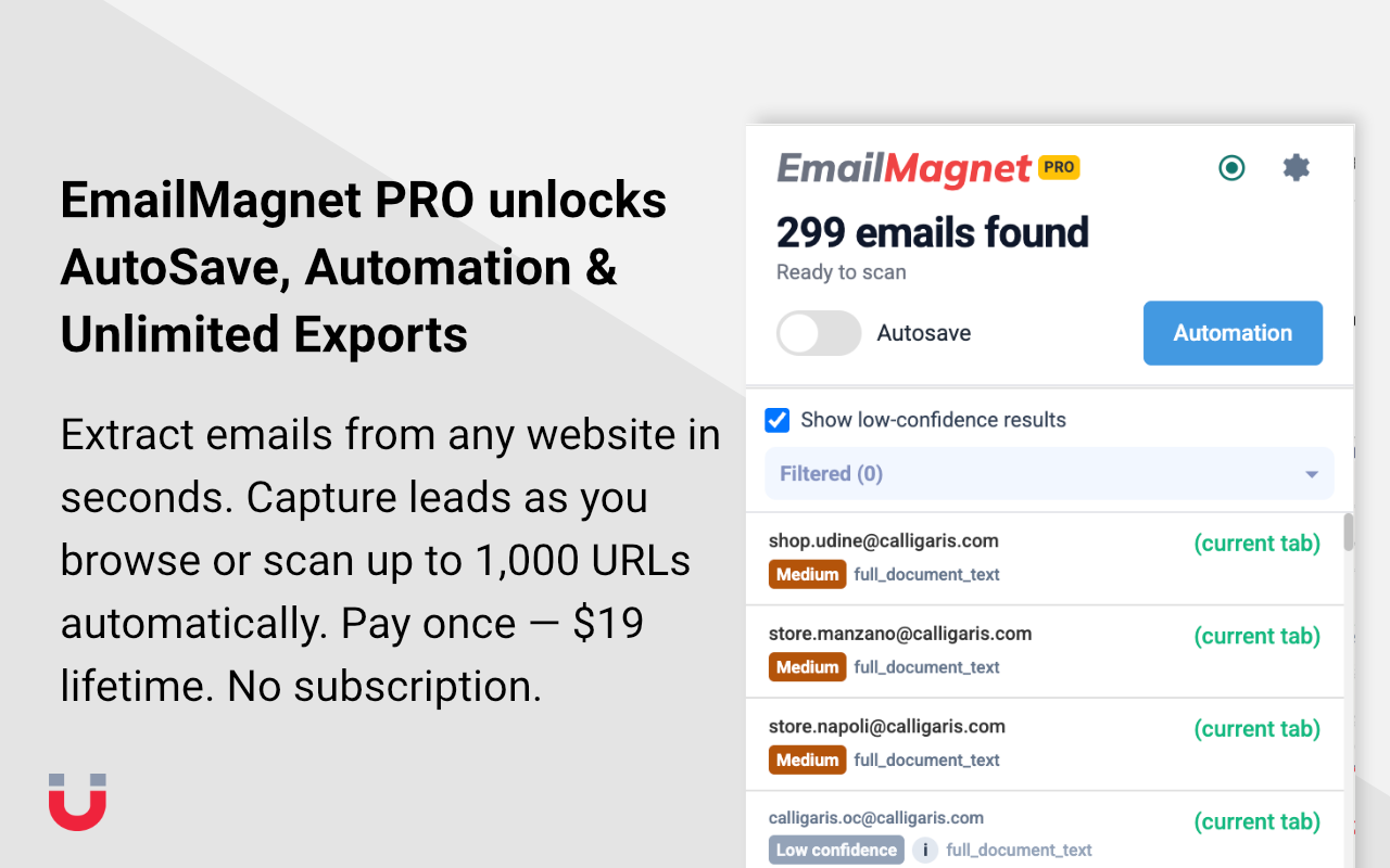 EmailMagnet - Email Extractor & Finder | Extract Emails from Websites - 截图 2
