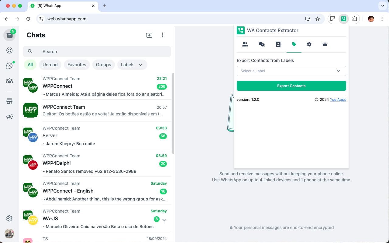 Contacts Exporter for WhatsApp - 截图 3