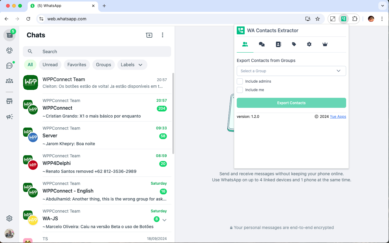 Contacts Exporter for WhatsApp - 截图 4