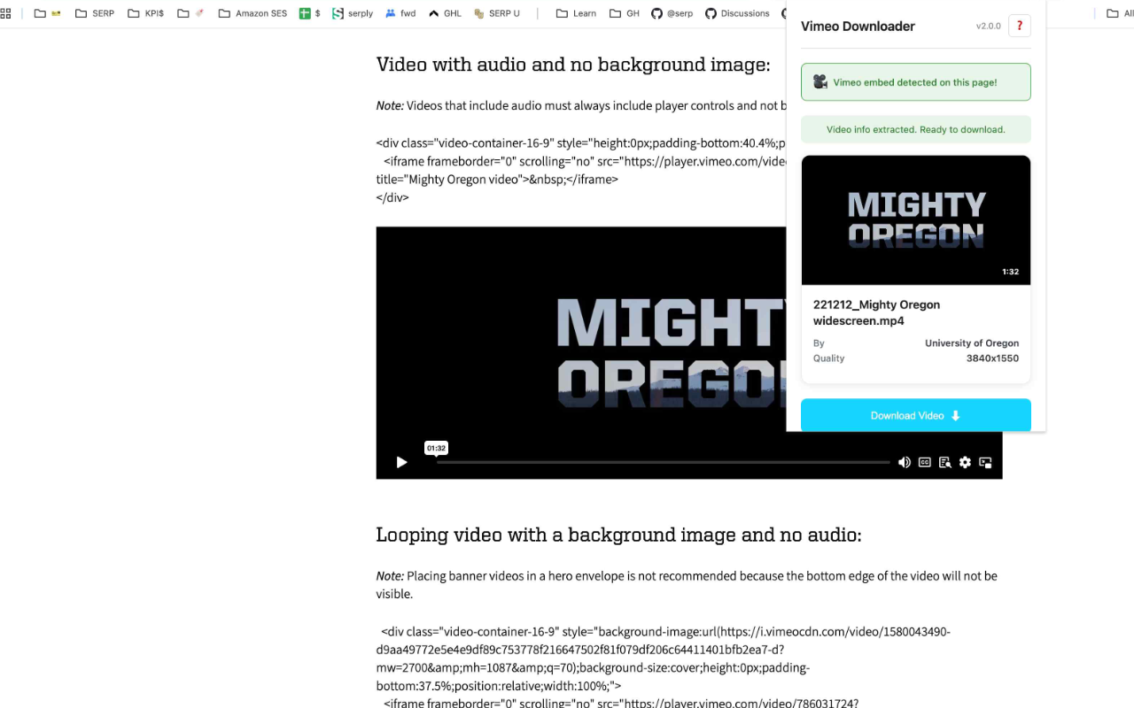 Vimeo Video Downloader - 截图 4