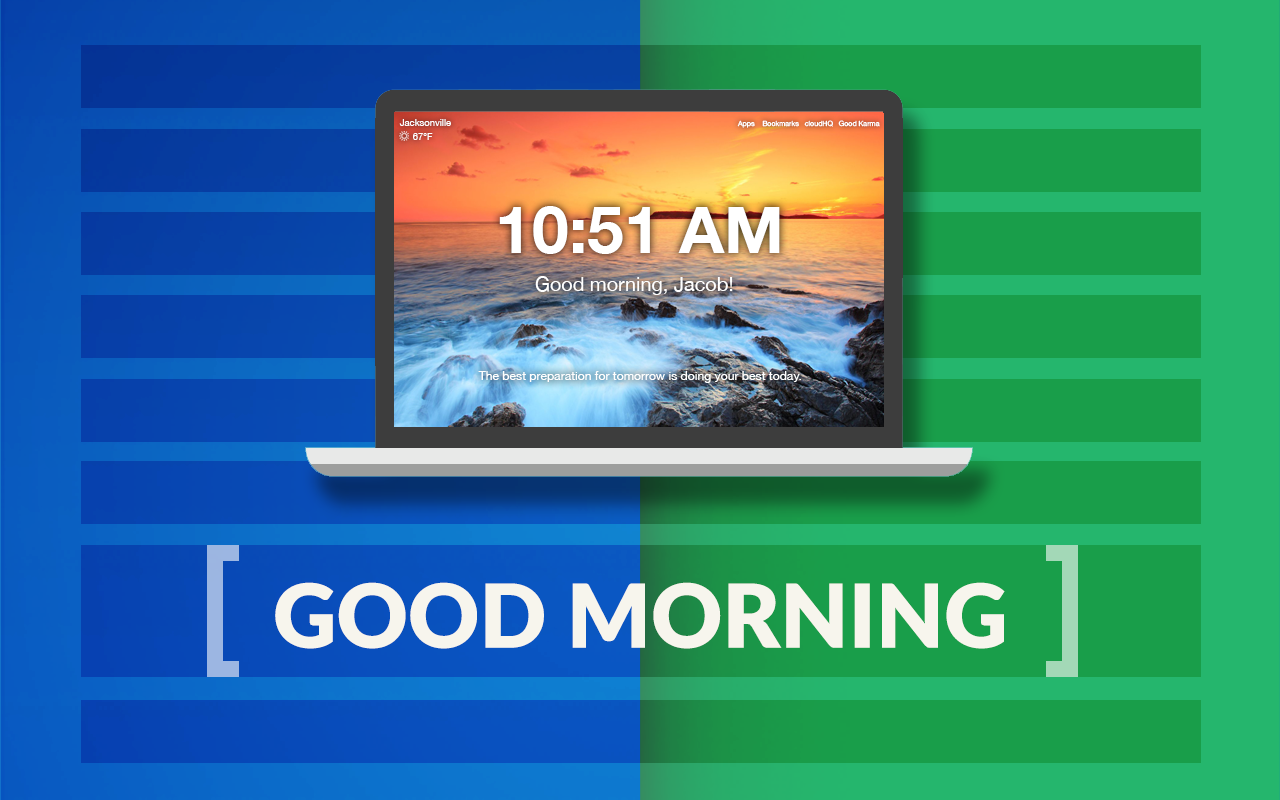 Good Morning - New Tab by cloudHQ - 截图 2
