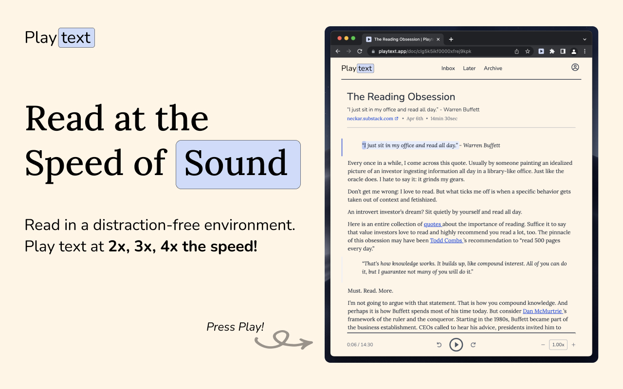 Playtext — Text to Speech - 截图 3