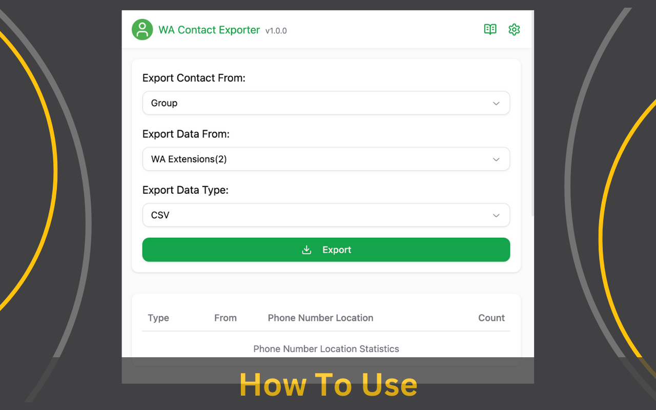 WA Contact Export - 截图 1