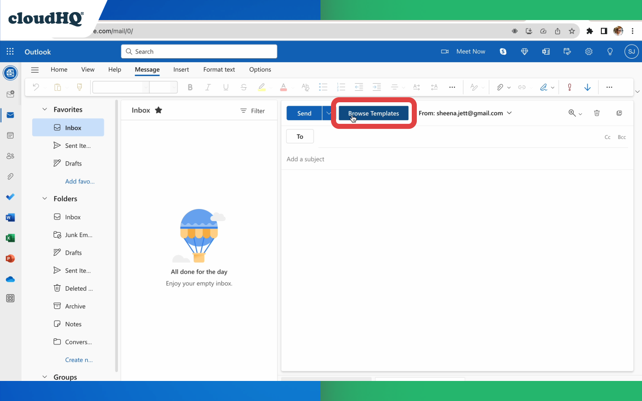 Outlook Templates by cloudHQ - 截图 1