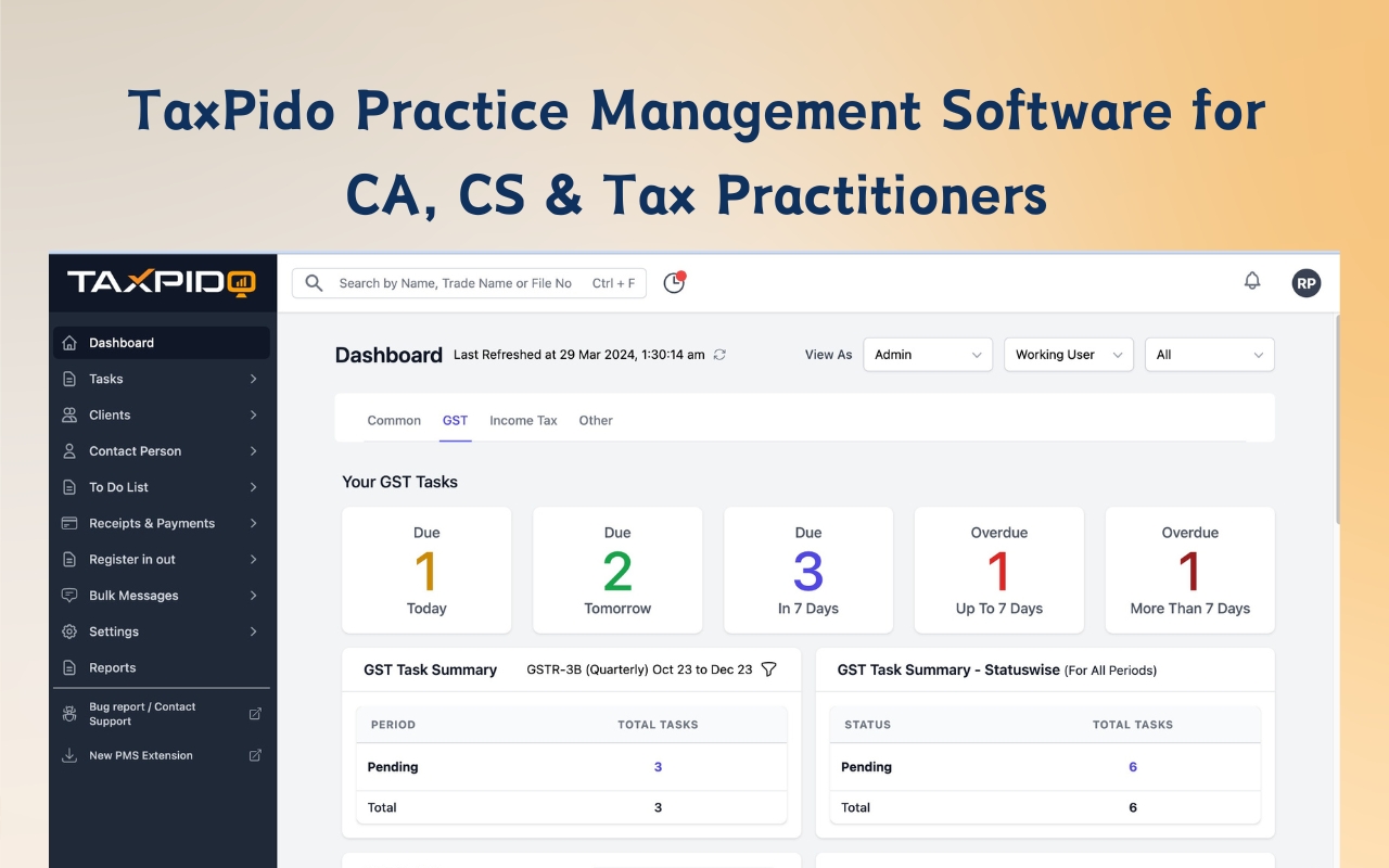 TaxPido PMS - 截图 4
