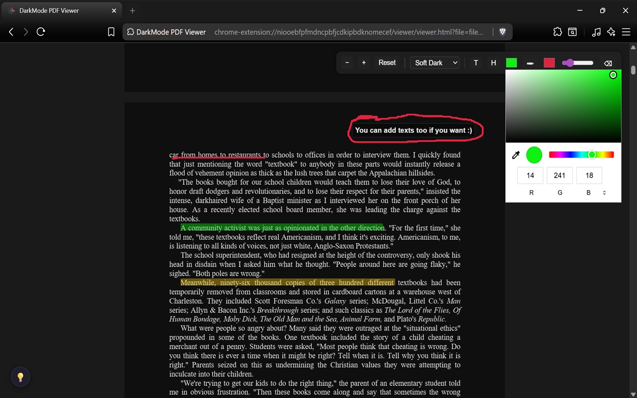Eclipse PDF – Dark Mode Reader & Notes - 截图 2