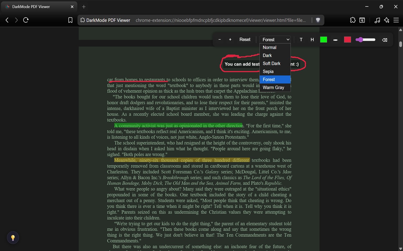 Eclipse PDF – Dark Mode Reader & Notes - 截图 3