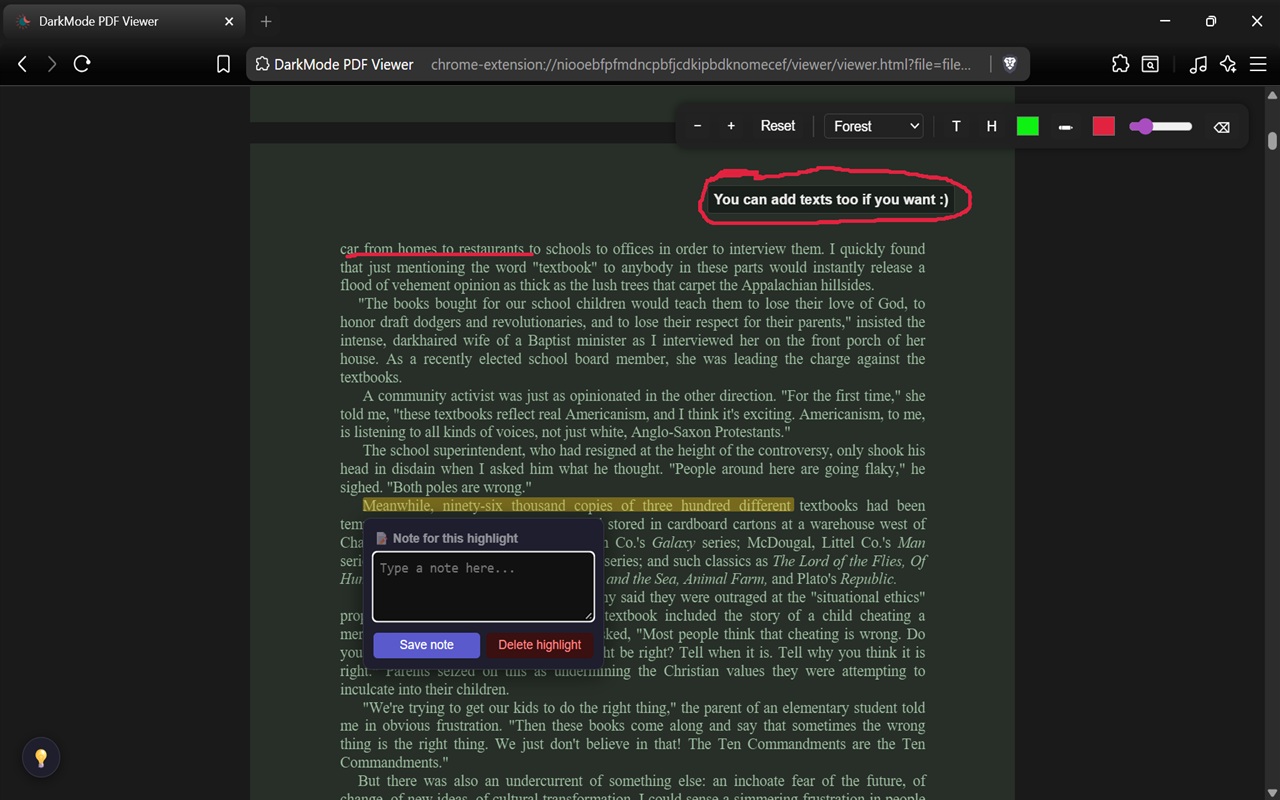 Eclipse PDF – Dark Mode Reader & Notes - 截图 4