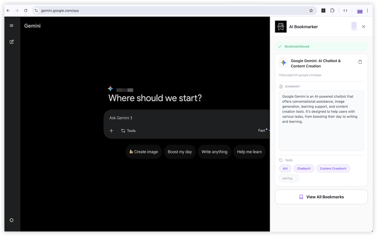 AIBookmarker: AI Web Clipper - 截图 1