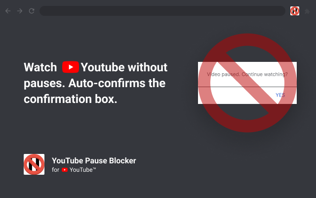 YouTube Auto Pause Blocker - 截图 1