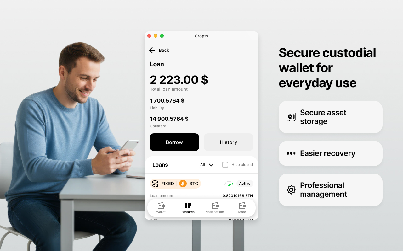 Crypto wallet – Bitcoin & USDT - 截图 3