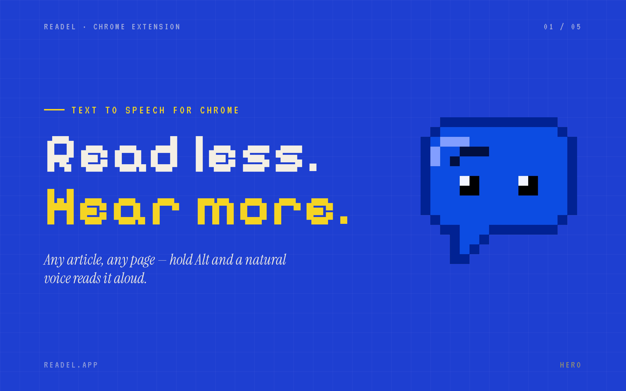 Readel: Text to Speech — Read Aloud & TTS Voice Reader - 截图 1