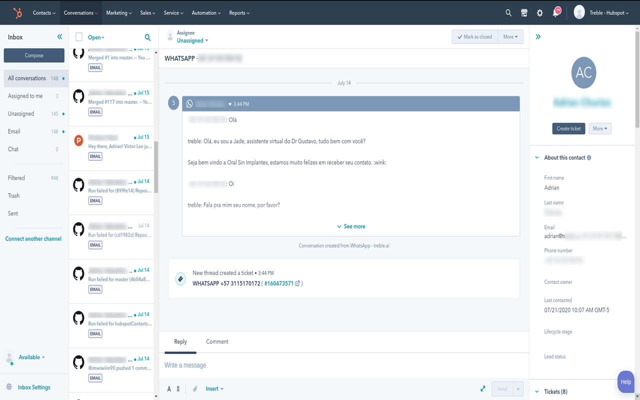 Treble.ai HubSpot Integration - 截图 2